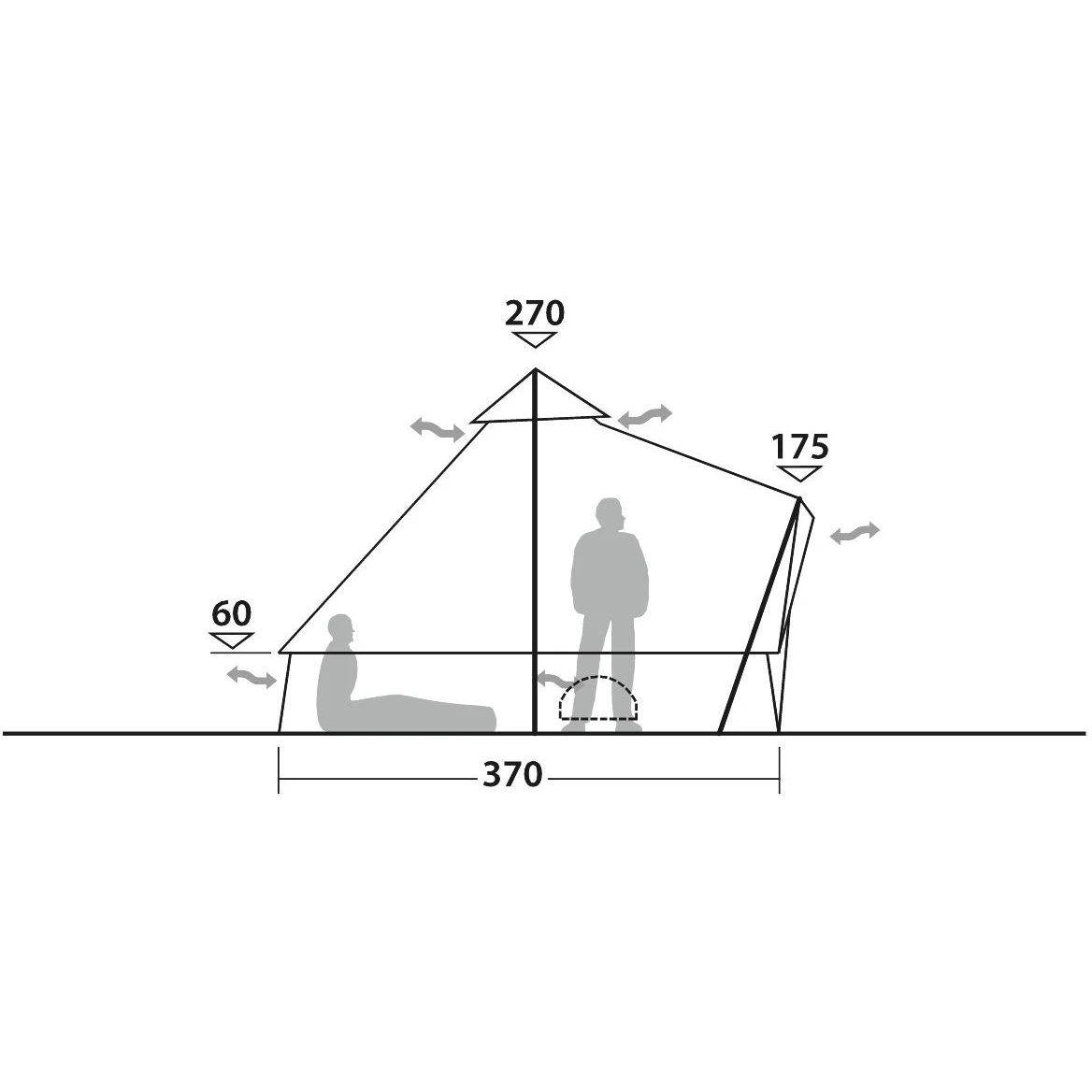 Robens Klondike PRS Tent - Dark Green 4 Robens Klondike PRS Tent - Dark Green - Afbeelding 4