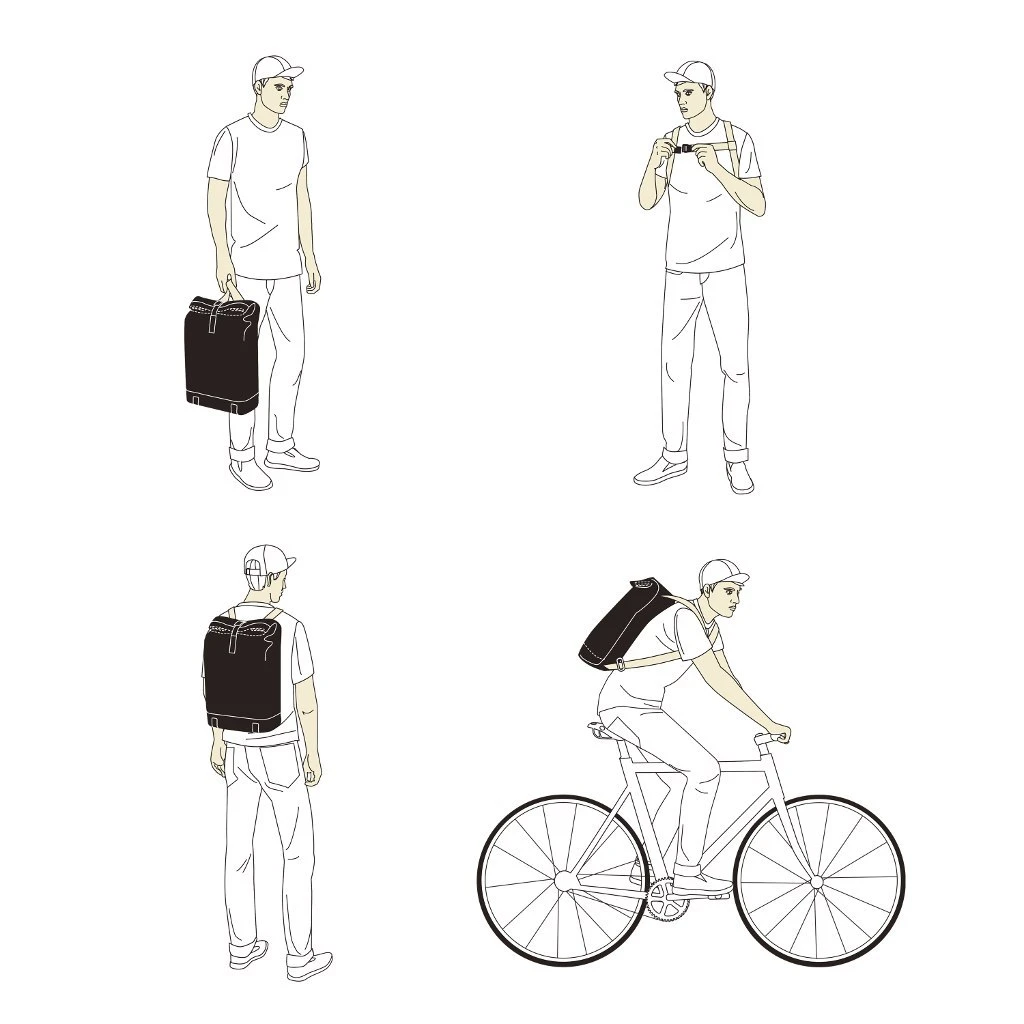 BROOKS ENGLAND Brooks Pickwick Cotton Canvas Rugzak - 26L - Goose Beak/maroon 3 BROOKS ENGLAND Brooks Pickwick Cotton Canvas Rugzak - 26L - Goose Beak/maroon - Afbeelding 3