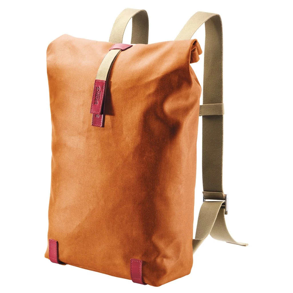 BROOKS ENGLAND Brooks Pickwick Cotton Canvas Rugzak - 26L - Goose Beak/maroon 1 BROOKS ENGLAND Brooks Pickwick Cotton Canvas Rugzak - 26L - Goose Beak/maroon