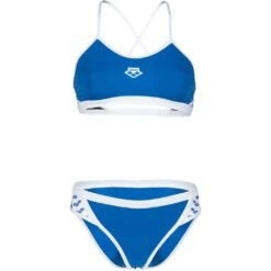 Arena Icons Cross Back Solid Bikini Dames - Royal-White -Sportserie Winkel arena icons cross back solid women bikini royal white 5 1252072