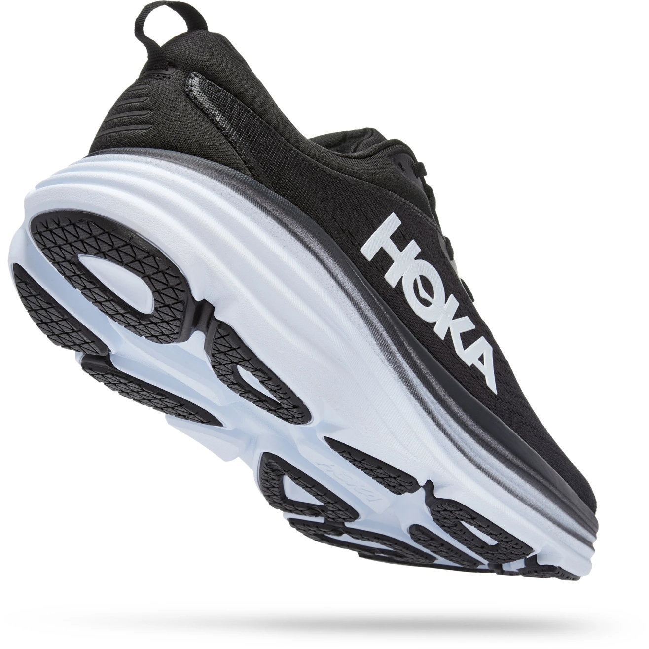 Hoka Bondi 8 Wide Hardloopschoenen Heren - Zwart / Wit 2 Hoka Bondi 8 Wide Hardloopschoenen Heren - Zwart / Wit - Afbeelding 2