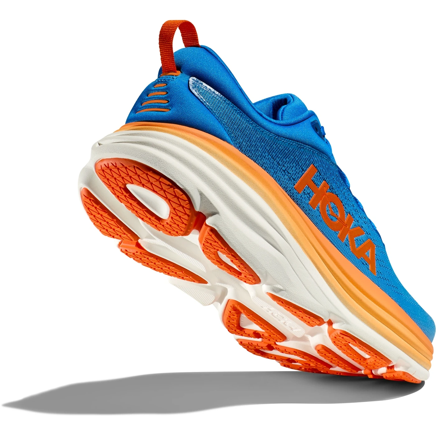 Hoka Bondi 8 Hardloopschoenen Heren - Coastal Sky / Vibrant Orange 3 Hoka Bondi 8 Hardloopschoenen Heren - Coastal Sky / Vibrant Orange - Afbeelding 3
