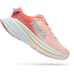 Hoka Bondi X Dames Hardloopschoenen - Camellia / Peach Parfait -Sportserie Winkel hoka bondi x women s running shoes camellia peach parfait 3 1239563
