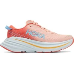 Hoka Bondi X Dames Hardloopschoenen - Camellia / Peach Parfait -Sportserie Winkel hoka bondi x women s running shoes camellia peach parfait 8 1239560