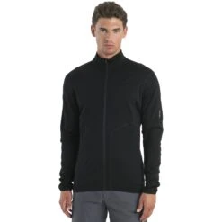 Icebreaker 560 Realfleece™ Elemental II Fleece Jas Heren - Zwart