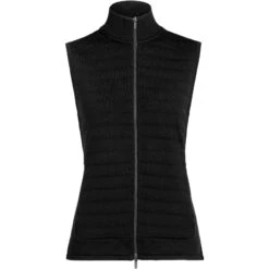 Icebreaker ZoneKnit™ Insulated Vest Dames - Zwart -Sportserie Winkel icebreaker womens zoneknit insulated vest black 1 1271355