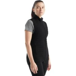 Icebreaker ZoneKnit™ Insulated Vest Dames - Zwart