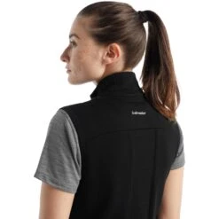 Icebreaker ZoneKnit™ Insulated Vest Dames - Zwart -Sportserie Winkel icebreaker womens zoneknit insulated vest black 5 1271359