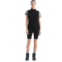 Icebreaker ZoneKnit™ Insulated Vest Dames - Zwart -Sportserie Winkel icebreaker womens zoneknit insulated vest black 9 1271363