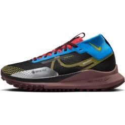 Nike React Pegasus Trail 4 GORE-TEX Trailrunning Schoenen Dames - Black/vivid Sulfur-lite Photo Blue DJ7929-003