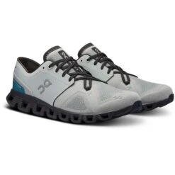 On Running On Cloud X 3 Hardloopschoenen - Glacier & Iron