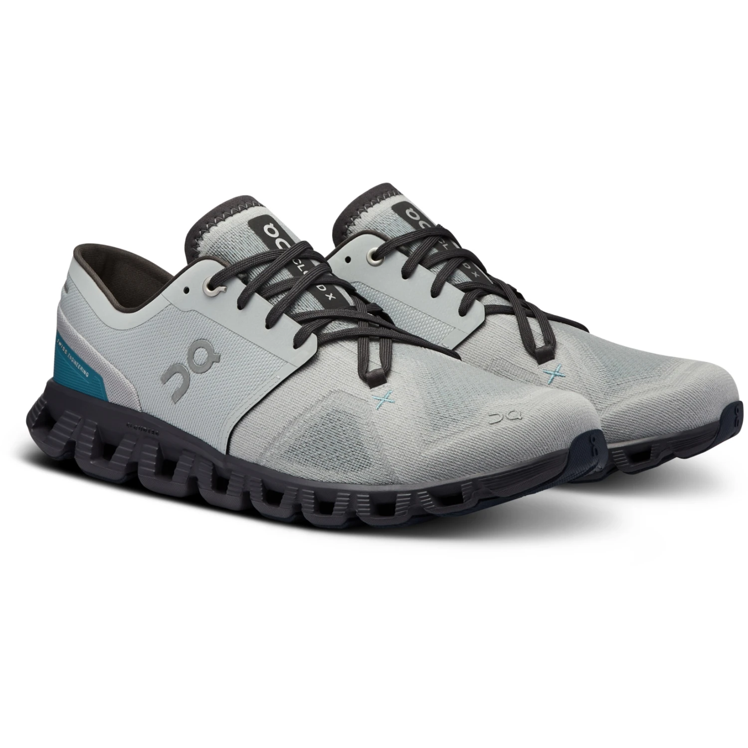 On Running On Cloud X 3 Hardloopschoenen - Glacier & Iron 1 On Running On Cloud X 3 Hardloopschoenen - Glacier & Iron