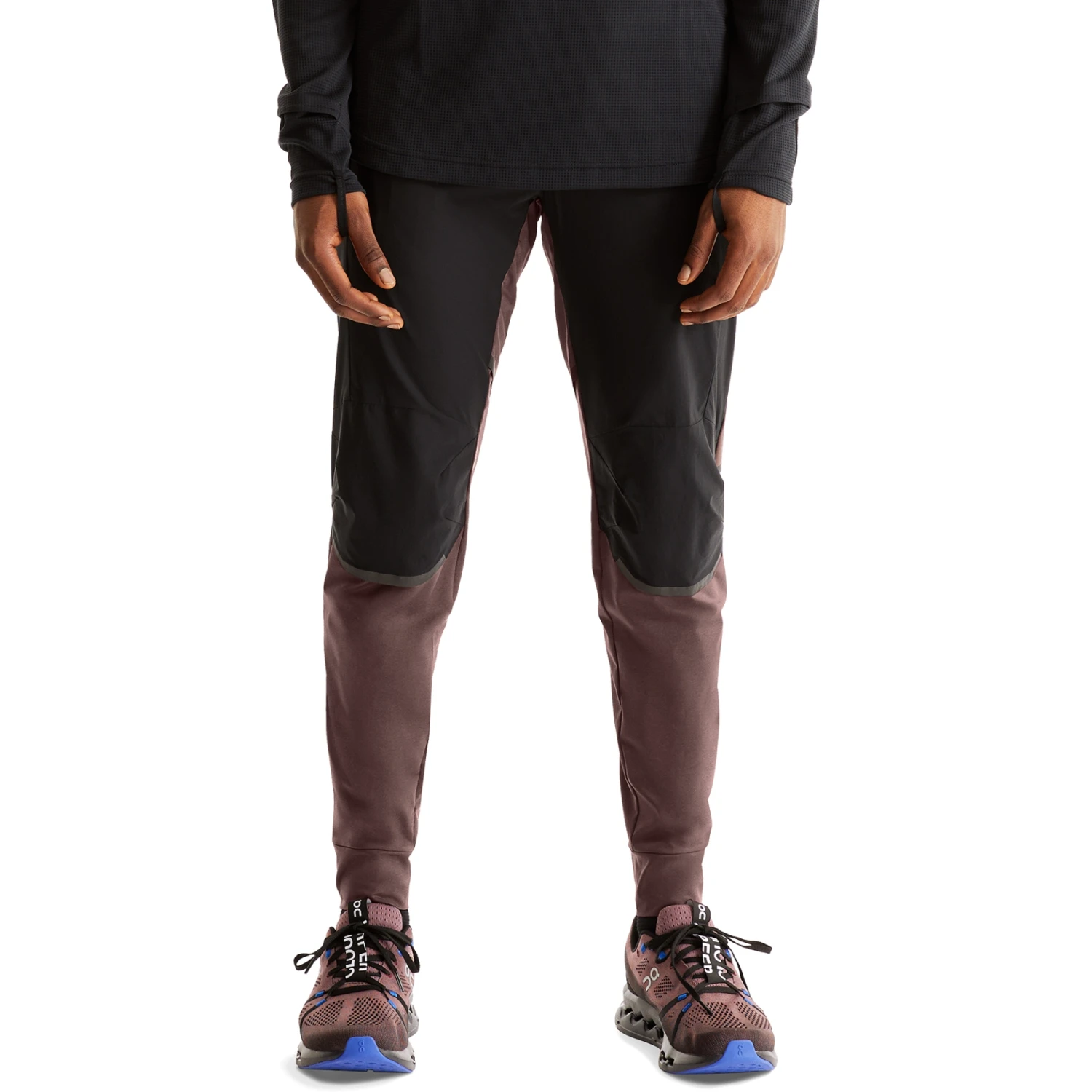 On Running Pants Hardloopbroek - Grape & Zwart 1 On Running Pants Hardloopbroek - Grape & Zwart
