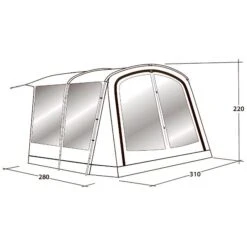 Outwell Universal Awning Size 2 - Grey 18 Outwell Universal Awning Size 2 - Grey -Sportserie Winkel outwell universal vorbau size 2 111291 09 1190499