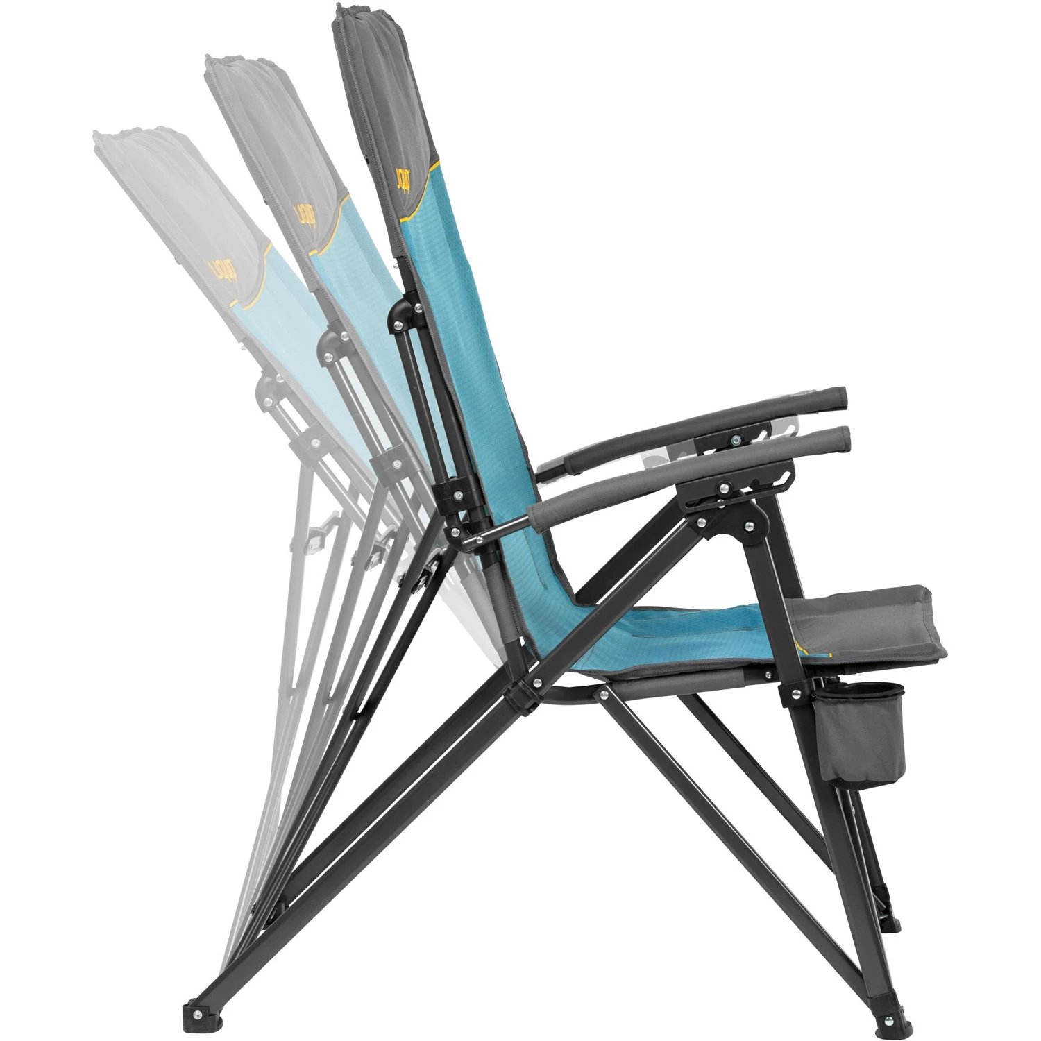 Uquip Becky Folding Chair - Petrol/grey 2 Uquip Becky Folding Chair - Petrol/grey - Afbeelding 2