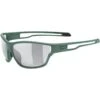 Uvex Sportstyle 806 V Bril - Moss Matt/variomatic Smoke